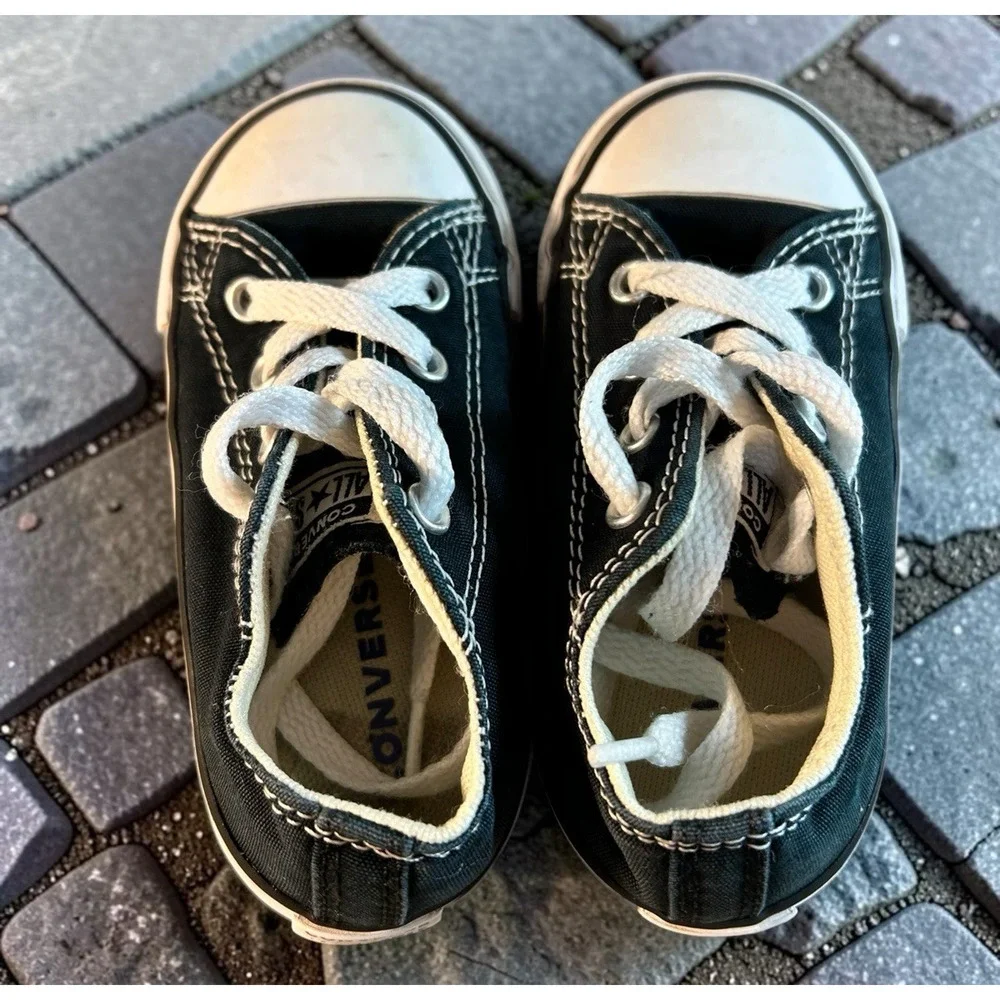 Converse All Star Chuck Taylor Canvas Low Top Shoes Size 7 Infant Black